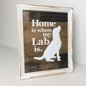 HANDMADE Antique Frame - Labrador Dog